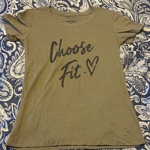 Olive Green Graphic Tee - Short Sleeve